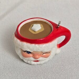 Hallmark Santa's Favorite Drink Christmas Ornament 2015 Seasonal 1" Miniature
